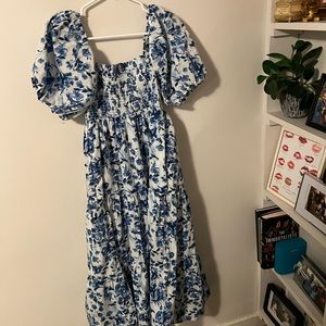 Poplin floral dress